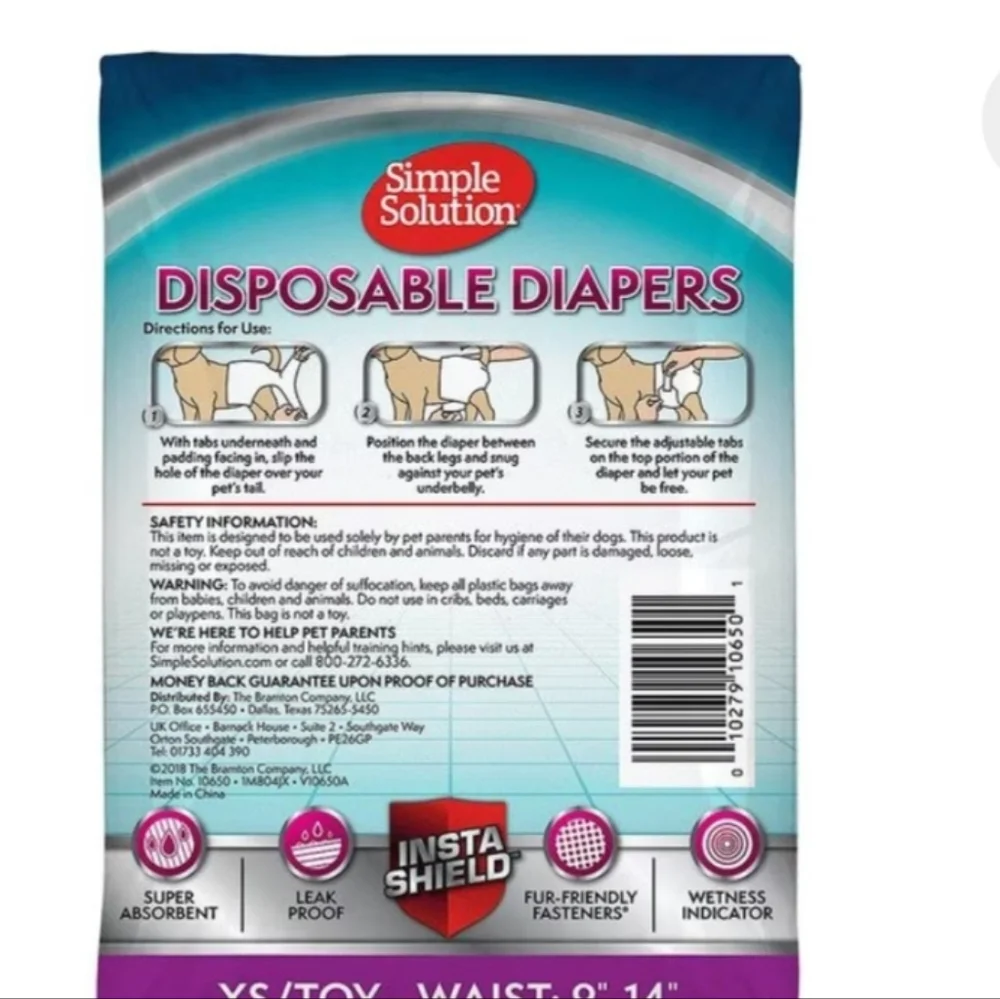 XS Dog Diapers